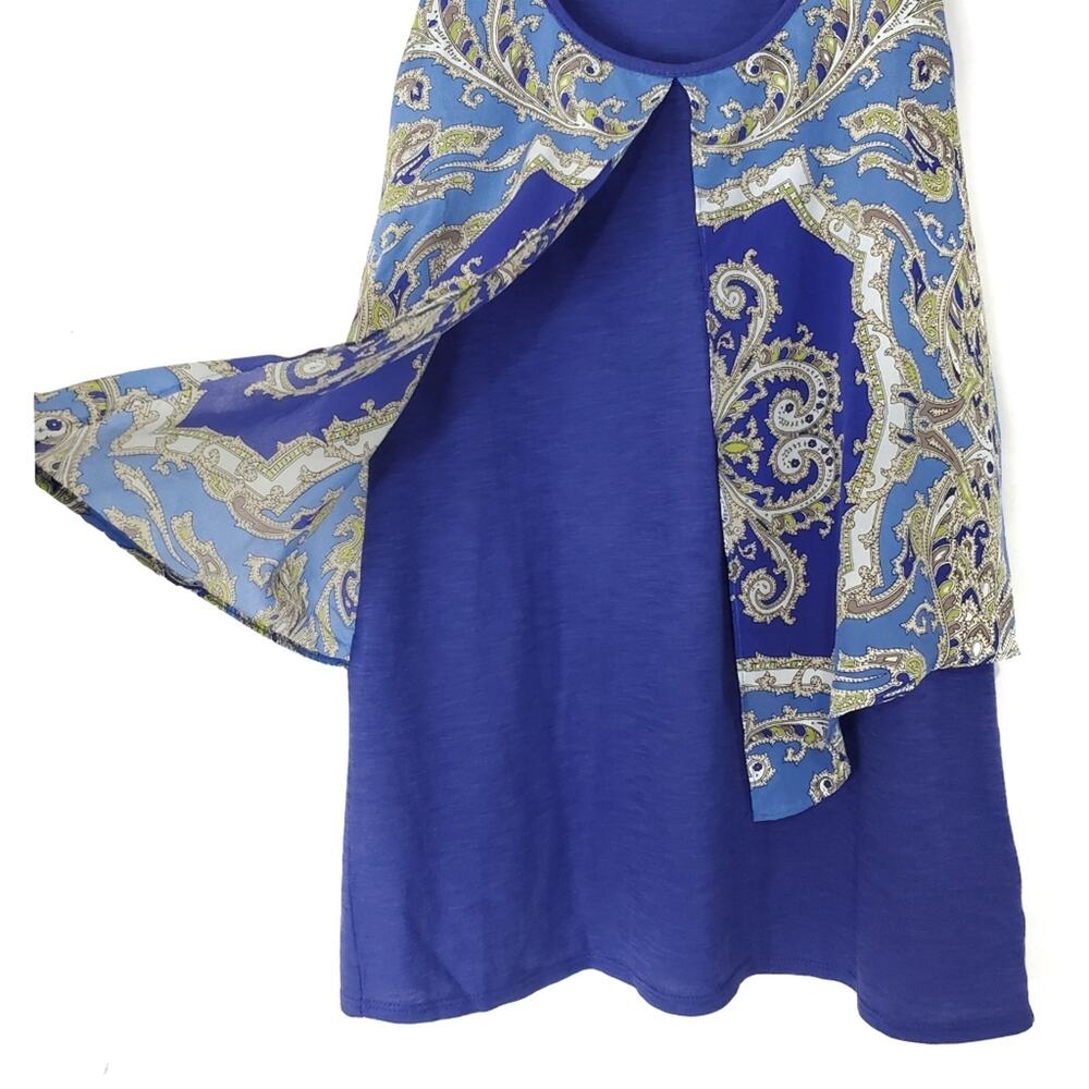 Leifnotes | Layered Patterned Split Front Tank - image 5